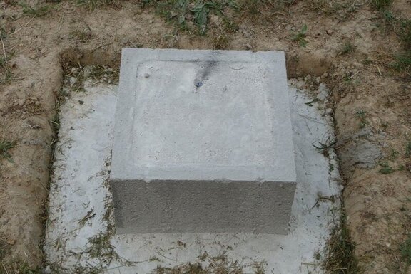 Beton-Punktfundament